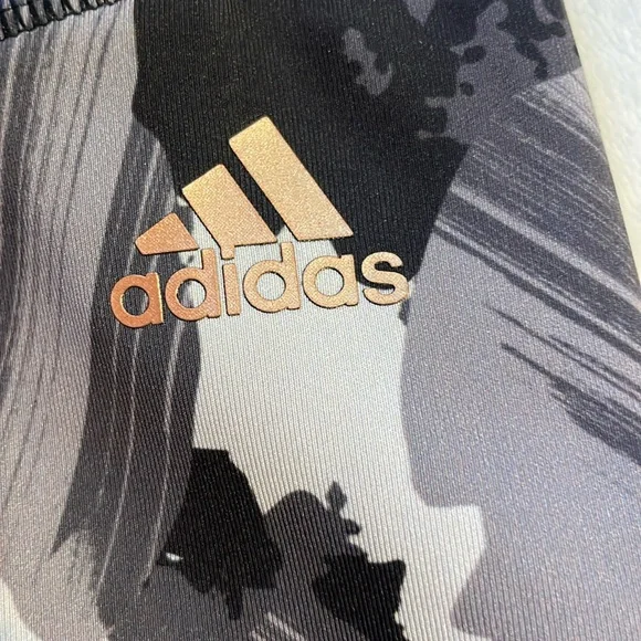 NWOT Adidas Black & Grey Leggings - Zoe Saldana Collection - Picture 5 of 11